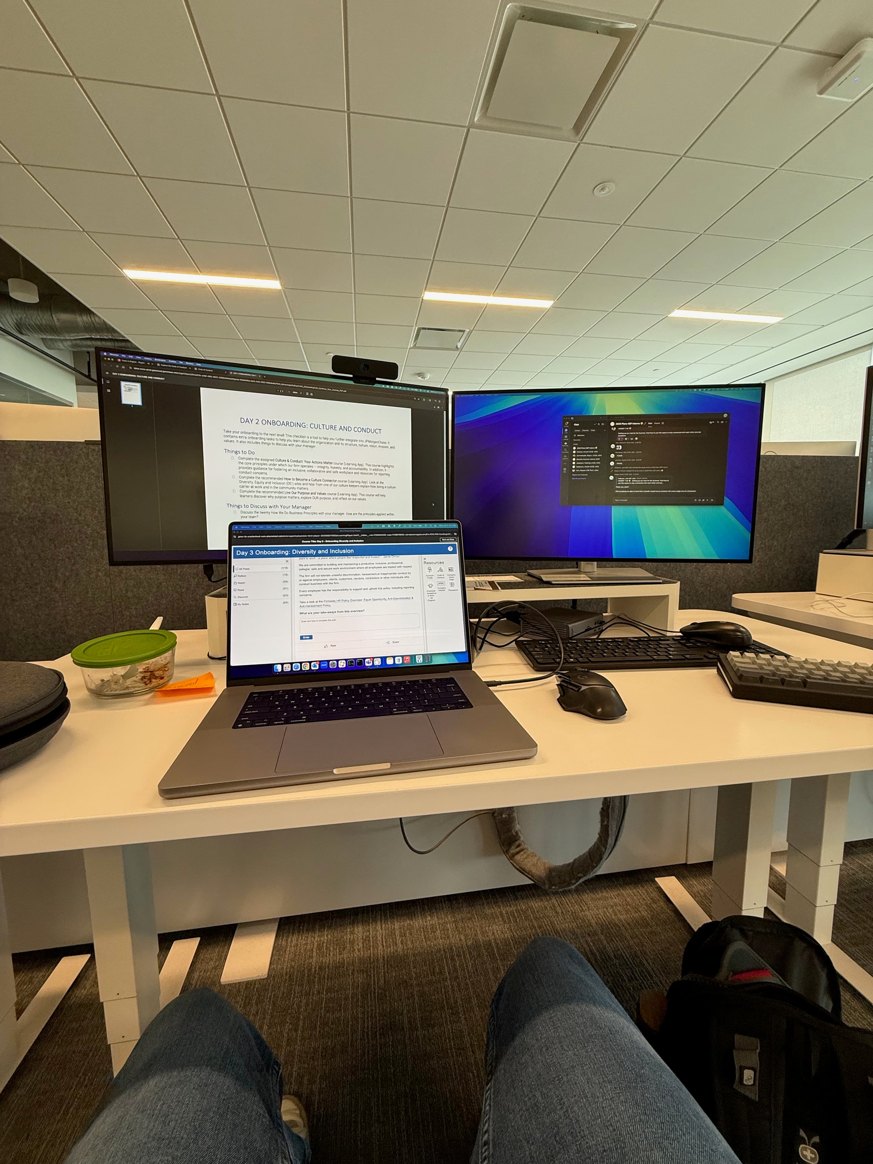 JPMC desk setup